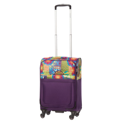 Troler Ella Icon Rio Mic, Textil Mov, 55X36X21 cm ComfortTravel Luggage foto