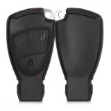 Carcasa Cheie pentru Mercedes Benz - 2-3 Butoane, Plastic, Negru, 49603.01, Kwmobile