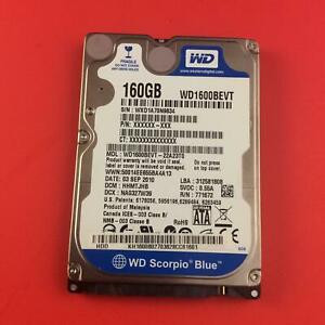 hdd hard disk LEPTOP Western Digital WD1600BEVT-22A23T0 WD 160GB 2.5-inch SATA