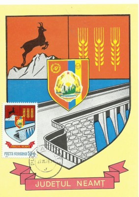 TSV - MAXIMA NEAMT - STEMA JUDETULUI HERALDICA `78 GALBEN INCHIS foto