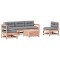 Set mobilier de gradina cu perne, 6 piese, lemn masiv Douglas