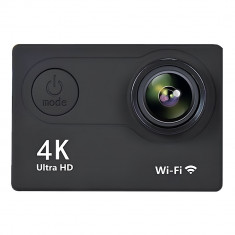 Camera video sport SpectrumPoint®, WIFI 4K Ultra HD, 16MP, 30fps, carcasa waterproof, unghi 170 grade, negru