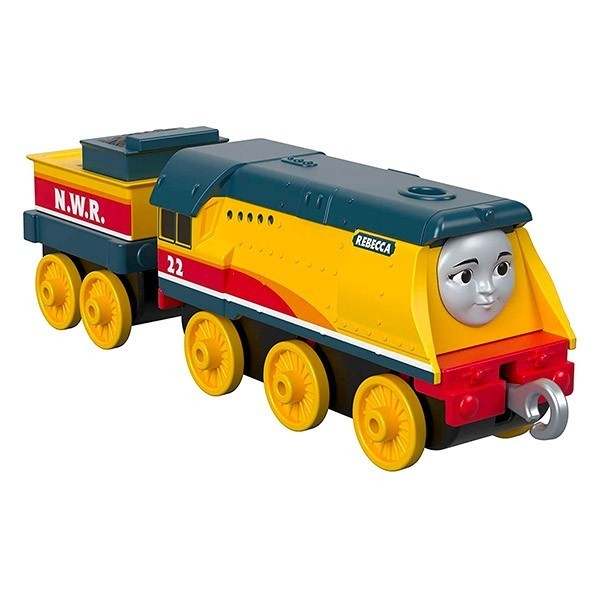Locomotiva metalica Rebecca cu vagon Thomas si Prietenii Locomotiva metalica Rebecca cu vagon Thomas si Prietenii