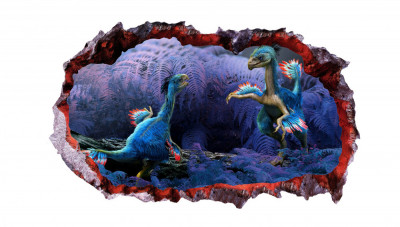 Sticker decorativ cu Dinozauri, 85 cm, 4232ST-1 foto