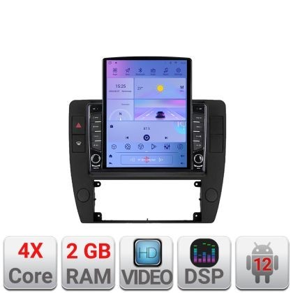 Navigatie Passat B5 1997-2004 ecran tip TESLA 9.7&quot; cu Android Radio Bluetooth Internet GPS WIFI 2+32 DSP Quad Core CarStore Technology