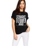 Cumpara ieftin Tricou dama negru - Straight Outta Arad - XL, THEICONIC