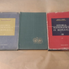 GEORGE ST.ANDONIE - ISTORIA MATEMATICII IN ROMANIA vol1.2.3.