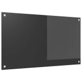 vidaXL Panou de bucătărie Gri &icirc;nchis 90 x 50 cm sticlă securizată 42001245