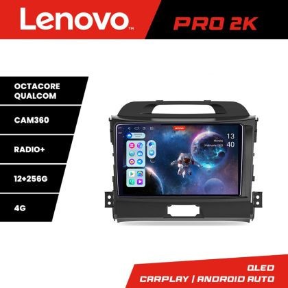 Navigatie Kia Sportage 2010- Lenovo Kit-325 8 core QLED 2K 12+256 360 Android Waze USB Navigatie Internet Youtube Radio CarStore Technology
