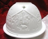 SFESNIC PORTELAN MAT BISCUIT CU MODEL IN RELIEF NASTEREA LUI ISUS