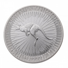 Moneda argint 9999 lingou, Kangaroo Australia 2021 31 grame foto