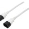 Cablu IEC C14 C15 3x14AWG 1,8m alb 15A