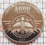 1522 Columbia 5000 Pesos 2017 Independence of Cundinamarca km 301, America Centrala si de Sud