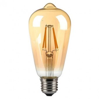 BEC LED ST64 E27 4W CU FILAMENT 2200K MODEL EDISON foto