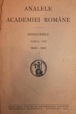 ANALELE ACADEMIEI ROMANE foto