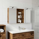 vidaXL Set dulap baie cu raft 3 pcs 120 x 10,5 x 60,5 cm Lemn compozit 3403742