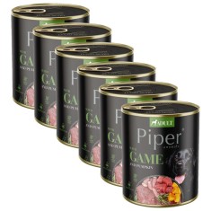 Piper Adult conserva pentru caini cu carne de vanat ?i dovleac 6 x 800 g foto