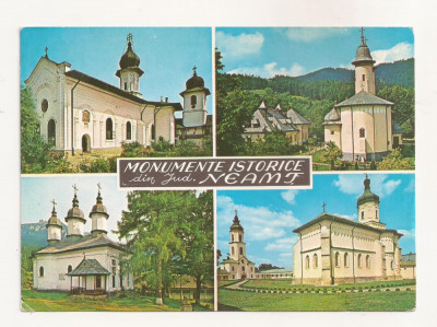 RF44 -Carte Postala- Monumente Istorice din Judetul Neamt, circulata 1974 foto