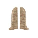 Terminatie pentru plinta, stanga / dreapta, Vilo Flex 552, PVC, salcam, 55 x 22 mm, 2 buc / set