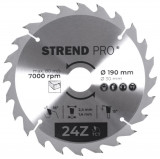 Strend Pro TCT 190x2.4x30/20 mm 24T, p&acirc;nza de ferăstrău pentru lemn, SK feliat