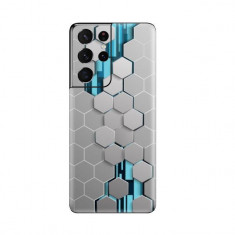 Set Folii Skin Acoperire 360 Compatibile cu Samsung Galaxy S21 Ultra - Wraps Skin Printing Cubz foto