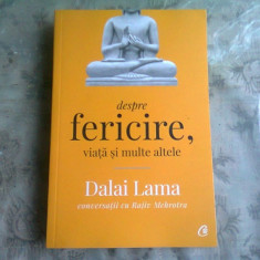 DESPRE FERICIRE, VIATA SI MULTE ALTELE - DALAI LAMA