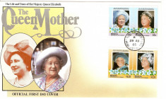 THE QUEEN MOTHER UNION ISLAND GRENADINES OF ST.VINCENT 1985 FDC foto