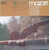 Disc vinil, LP. Mozart, 4 Fl&ouml;tenquartette, D-dur Kv 285, G-dur Kv 285a, C-dur Kv 285b, A-dur Kv 298-Wolfgang Am, Clasica