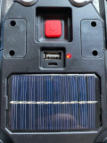 Triunghi reflectorizant LED cu incarcare solara si USB