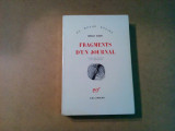 FRAGMENTS D`UN JOURNAL - Mircea Eliade - Gallimard, 1973, 571 p.; lb.franceza