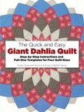 The Quick and Easy Giant Dahlia Quilt on the Sewing Machine