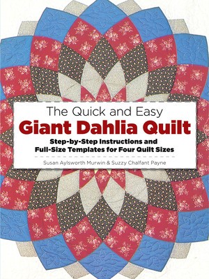 The Quick and Easy Giant Dahlia Quilt on the Sewing Machine foto