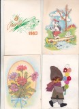 bnk cp Romania - lot 30 felicitari diferite uzate
