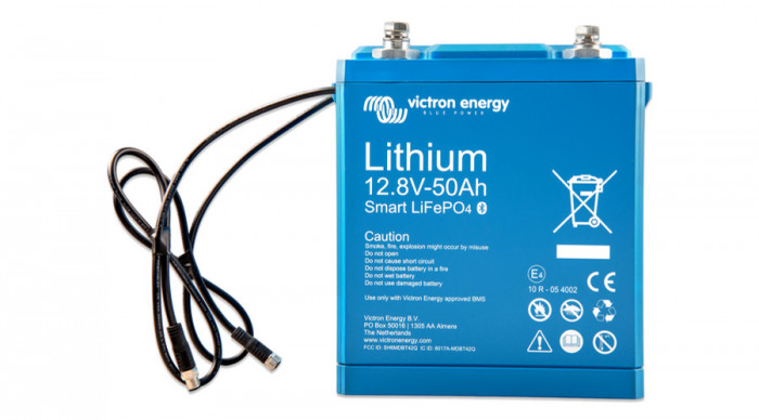 Victron Energy LiFePO4 12.8V/50Ah - Baterie inteligentă cu litiu-fosfat de fier