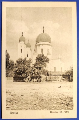 Braila - Biserica Sf. Petru - aprox. 1927 - printata, necirculata foto