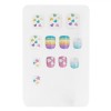 Unghii False Copii Autocolante Curcubeu Multicolor, 12 Bucăți - Unghii Decor Manichiura Fetite, Aplicare Usoara