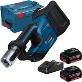 Bosch GPT 18V-19 + GBA + GAL 18V-40 - Aparat de presare 19 kN 35-40 mm valiza speciala + Set 2 acumulatori si incarcator Li-Ion 18 V 5 Ah