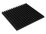 Radiator extrudat cu aripioare negru 150x159x10mm