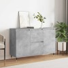 VidaXL Servantă, gri beton, 101,5x35x70 cm, lemn prelucrat 827200