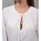 BLUZA TIP TUNICA CU DECOLTEU IN V BRODAT TIZIANA Alb TALIE UNICA