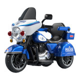 Cumpara ieftin Motocicleta electrica, Kinderauto BJLT609 cu scaun tapitat, roti gonflabile, 50W, 6V 7ah, telecomanda, albastra