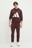 Adidas trening BL FT HD TS barbati, culoarea bordo, JI8867