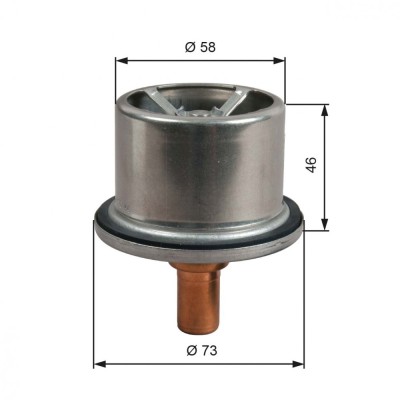 GATES TH51287G1 termostat,lichid racire foto