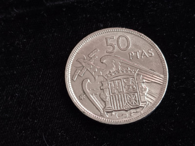 M3 C50 - Moneda foarte veche - 50 ptas - Spania - 1957 foto