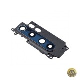 Geam Camera Spate Xiaomi Mi Note 10 Lite cu Rama Negru Swap