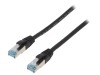 Patch Cord S/FTP 6a Negru 2m Cu 27AWG IP20, Logilink