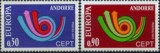 s3 - Andorra fr.1973 - Europa-cept 2v. neuzat,perfecta stare