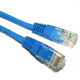 Patch cord UTP Cat5e, cupru-aluminiu, 2m, albastru, AWG26