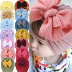 Caciulita tip turban cu fundita in fata (Marime Disponibila: 3-6 luni (Marimea