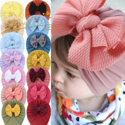 Caciulita tip turban cu fundita in fata (Marime Disponibila: 3-6 luni (Marimea foto